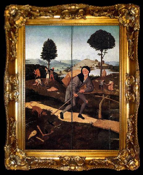 framed  Hieronymus Bosch Pedlar., ta009-2